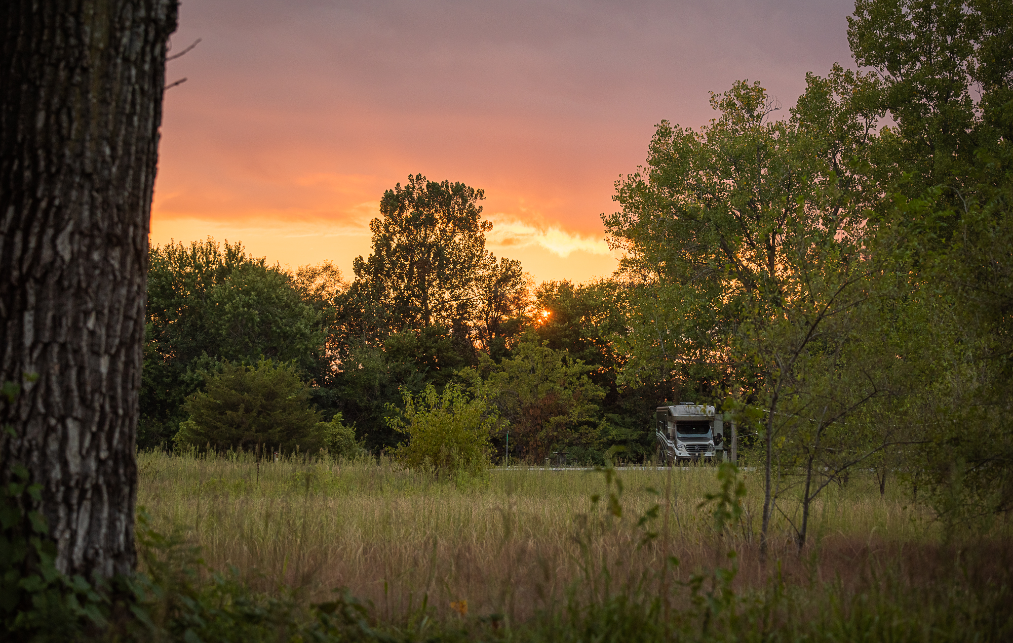 Sunset at Wakonda State Park